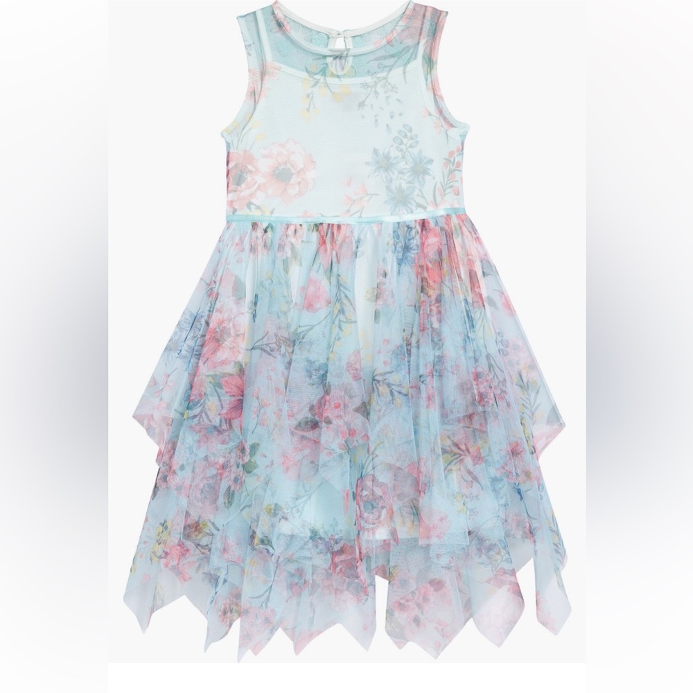 Zunie Pastel Floral Kids Dress